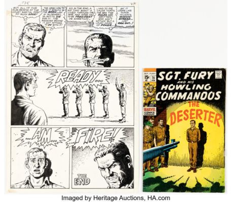 Dick Ayers and John Severin Sgt. Fury #75 Story Page 20 Original Art (Marvel, 1970). (Total: 2 Original Art) | Heritage