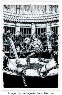Chris Burnham Teenage Mutant Ninja Turtles #4 Donatello Cover Original Art (IDW, 2024). | Heritage