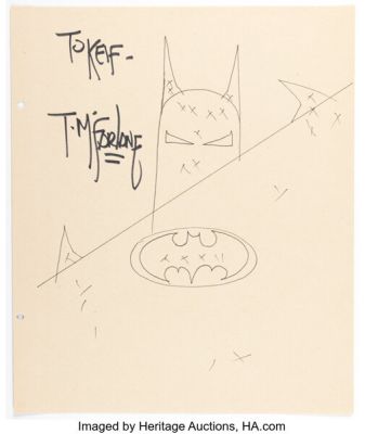 Todd McFarlane - Batman Sketch Original Art (c. 1980s-90s). | Heritage