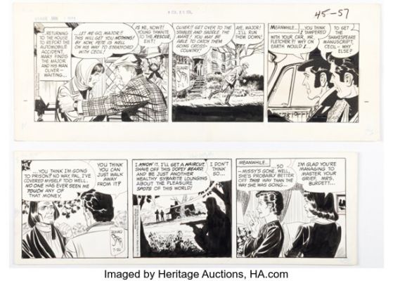 Leonard Starr Mary Perkins, On Stage Daily Comic Strip Original Art Group of 2 (Chicago Tribune, 1973-1979) (Total: 2 Original Art) | Heritage