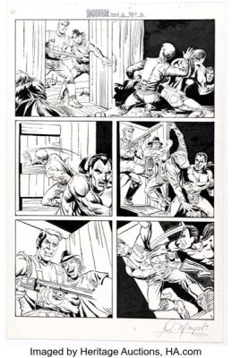 Steve Ditko, Mark Moretti, and Gonzalo Mayo Shadowman #6 Story Page 16 Original Art (Valiant, 1992).