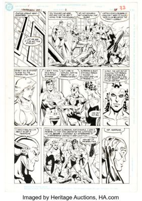 Dan Jurgens, Art Thibert, and others Armageddon 2001 #2 Story Page 28 Original Art (DC, 1991). | Heritage