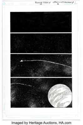 John Cassaday Planetary #10 Story Page 4 Original Art (DC/Wildstorm, 2000). | Heritage
