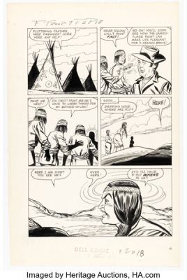 Bill Fraccio and Tony Tallarico F-Troop #2 "What Goes Up..." Story Page 2 Original Art (Dell, 1966).