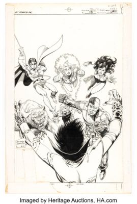 Eduardo Barreto Tales of the Teen Titans #86 Cover Original Art (DC, 1988). | Heritage