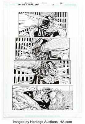 Chris Batista and Dave Meikis The Last Days of Animal Man #4 Story Page 12 Original Art (DC, 2009).