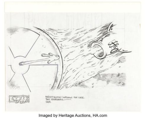 Tone Rodriguez - The Simpsons Unused Cover Original Art (2009).