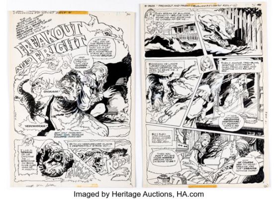 Noly Panaligan The Unexpected #187 "Freakout and Fright" Complete 6-Page Story Original Art (DC, 1978). (Total: 6 Original Art) | Heritage