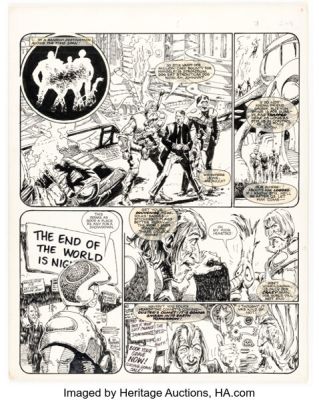Carlos Ezquerra 2000 AD #186 Strontium Dog Story Page 2 Original Art (IPC/Fleetway, 1980). | Heritage