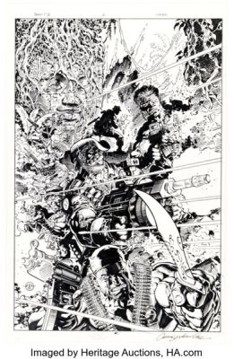 Chris Warner Team 7 - Objective: Hell Cover Original Art (Image, 1995). | Heritage