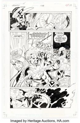 Jason Armstrong and Ron Boyd Legion of Super-Heroes #108 Story Page 17 Original Art (DC, 1998).