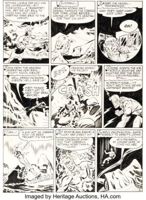 Harvey Artist All-New Comics #8 Shock Gibson Story Page 6 Original Art (Harvey, 1944). | Heritage