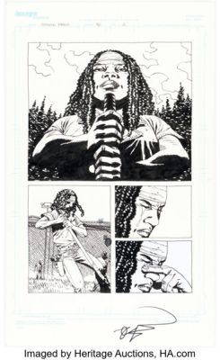 Charlie Adlard The Walking Dead #49 Story Page 2 Original Art (Image, 2008). | Heritage