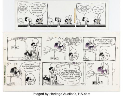 Tom K. Ryan Tumbleweeds Daily and Sunday Comic Strips Original Art Group of 2 (United Feature Syndicate/News Group Chicago, 1980/1984). (Total: 2 Original Art)