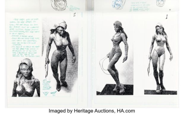 J. Scott Campbell Danger Girl Sydney Savage Action Figure Concept Original Art (McFarlane Toys, 1999). (Total: 2 Original Art) | Heritage