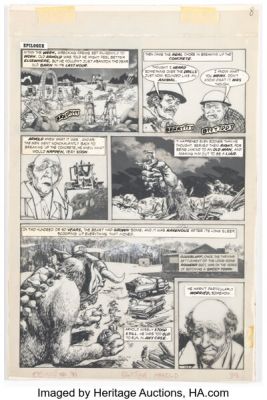 Leo Durañona Eerie #91 "Elijah Arnold and the Angel‘s Egg" Story Page 8 Original Art (Warren, 1978).