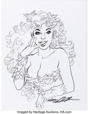 Neal Adams - Poison Ivy Specialty Illustration Original Art (undated). | Heritage