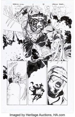 Mahmud Asrar Amazing X-Men #15 Story Page 15 Original Art (Marvel, 2025).