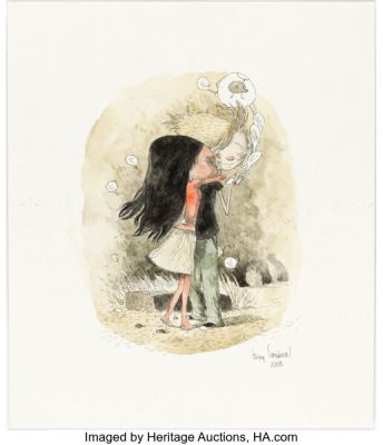 Tony Sandoval - Love Poetry Illustration Original Art (2015).