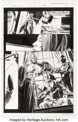 Doug Braithwaite and Bill Reinhold Wolverine Origins #34 "Dark Reign" Emma Frost Story Page 3 Original Art (Marvel, 2009). (Total: 2 Original Art)