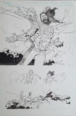 Birthright #9 pg 16 original art Andrei Bressan Image Comics