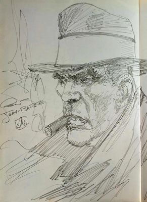 LEDROIT Olivier Xoco Belle... - Lot 302 - LEDROIT Olivier Xoco Belle dédicace au crayon représentant...