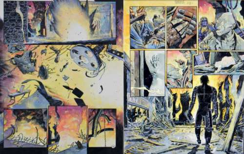 Breccia, Enrique & Dorison, Xavier | LES SENTINELLES Ensemble de 2 planches | Cornette de St Cyr