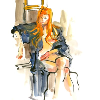 Kagan McLeod | ’Life Drawing: Dana 2’ Illustration | Kirby’s Comic Art