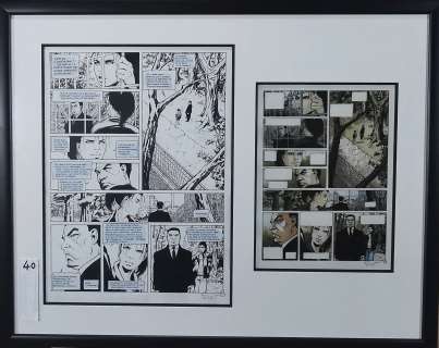 Lot 40 - Régis PENET Planche à l‘encre de chine + Bleu + Négatif …