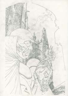 Tim Bradstreet | JLA: Black Baptism vol 1 #2, okÅ‚adka (art outlet) | ArtKomiks Aukcje