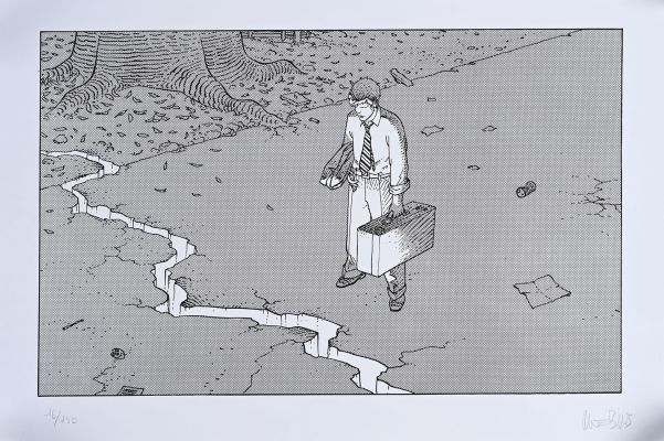 Moebius. La Faille.... | Lot 69 - MOEBIUS. La faille. Sérigraphie numérotée/150 et signée.... | Coutau Bégarie
