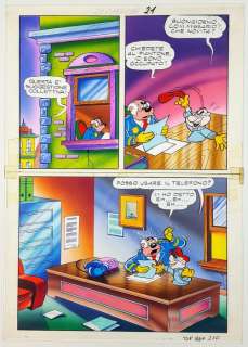 Topolino n. 1837 - Tavola Originale n.21 "Topolino e Little Gum Fantasmi a Bizzeffe" - Loose page - (1991) | Catawiki