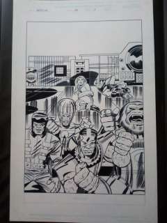 Fantastic Four Worlds Greatest Comics Magazine #10 - Original splash page by Ron Frenz - First edition - (2001) | Catawiki