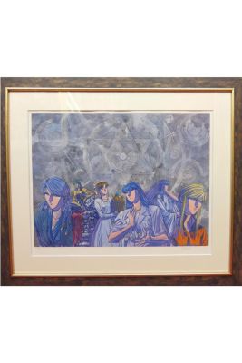 Lot 231 - After Kia Asamiya (born 1963), Silent Möbius Printed illustration of the six members of the AMP (Attacked… | Piasa
