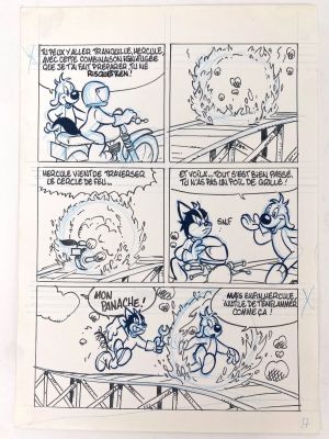 Pif Gag En Une Planche... | PIF Gag en une planche (17) Encre de chine et crayon... | Vermot et Associés