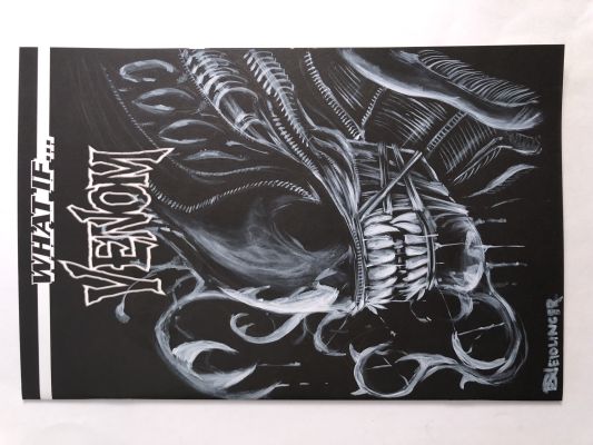 Dan Neidlinger | Venomized Alien Sketch Cover | Raremarq (Buy It Now)