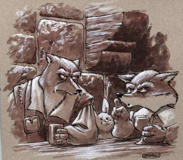 Masbou - De Cape et de crocs, illustration Ã  l‘encre de Ch…