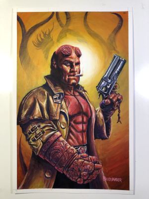Dan Neidlinger | Hellboy Megacon original Cover | Raremarq (Buy It Now)