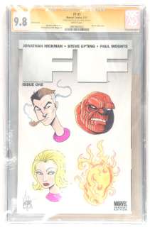 SIGNED WITH ORIGINAL ART - FF No. 1 CGC Signature Grade 9.8 signed and remarked by Ken Haeser… | Ewbank’s