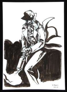 Dave Stokes an original artwork of DC Comics Golden-age Sandman (2012). | Ewbank’s