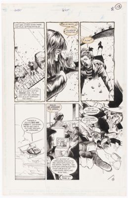 SHADE, THE CHANGING MAN VOL. 2 #3 SEPTEMBER 1990 ORIGINAL ART PAGE BY CHRIS BACHALO. | Hake’s