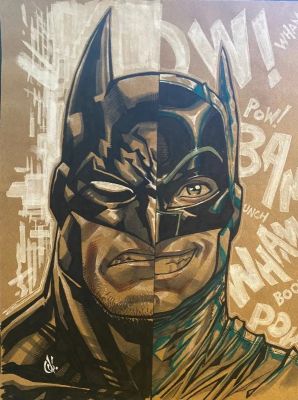 Batman split by Carlos D’Anda | DiTullio Art Collective