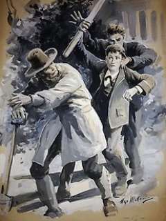 Ugo Matania - illustrazione originale per "Romanzo per tutti" - First edition - (1954)