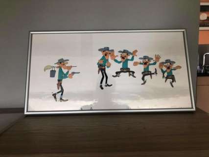 Lucky Luke - 2X celluloïdes mucky luke - First edition | Catawiki
