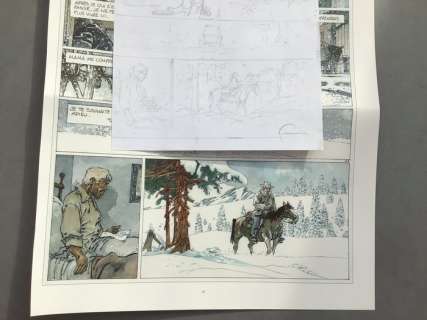 Hermann - Crayonné original - Duke T1 - La Boue et le sang - (2016) | Catawiki