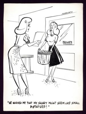 Small Potatoes Gag Cartoon by Scott Shadburne | eBay US (Buy It Now)