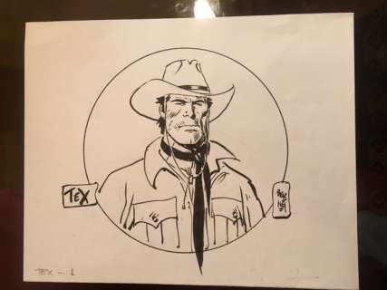 Tex - J. Bernet - Illustrazione originale - Loose page | Catawiki