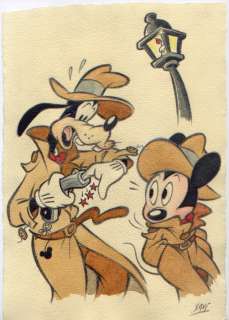 Xavi - Dibujo original - Goofy and Mickey Mystery in a trouble - First edition (2020) | Catawiki
