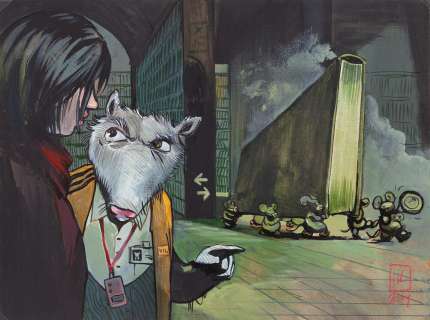 Joanna Karpowicz (1976) | Joanna Karpowicz (1976) | "Myszy w bibliotece", plansza, 2004 | Desa Unicum