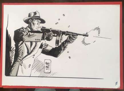 Jordi Bernet - Dessin original - Torpedo | Catawiki